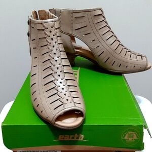 Earth Peep Toe Ankle Booties